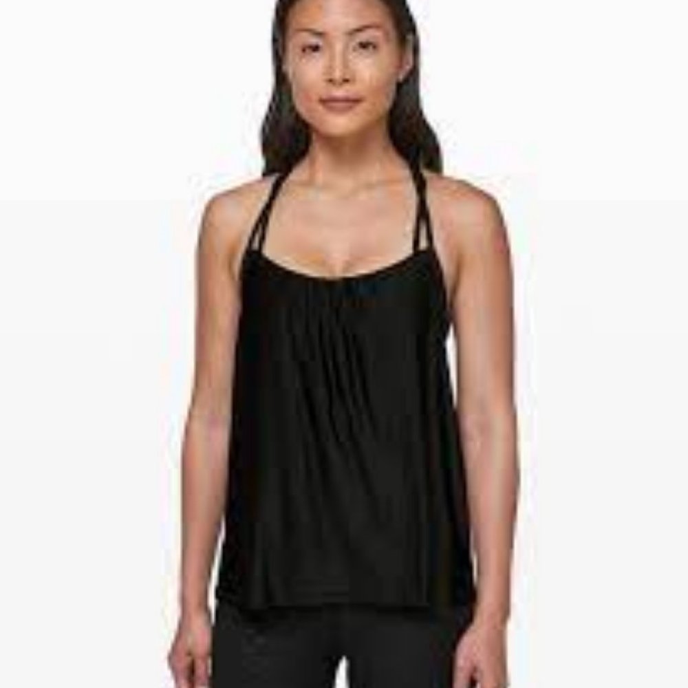 Lululemon Flow Y 2-in-1 Tank  Black